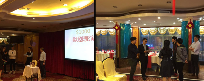 快连春茗盛宴默剧表演