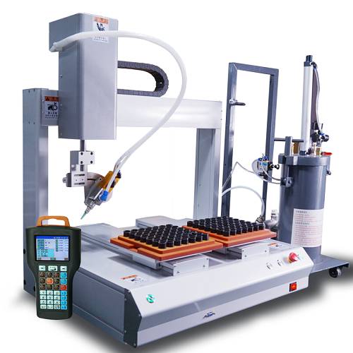 固科/Glueforce双平台自动旋转气动点胶机TZ-DJ5331R-快连