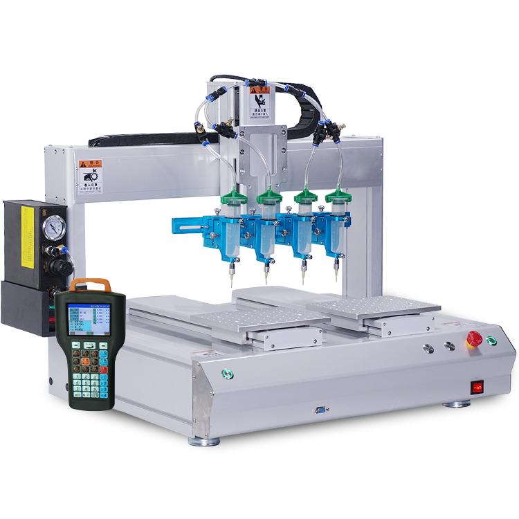 固科/Glueforce​ 双工位四头针筒式精密点胶机TZ-DJ5331D-快连